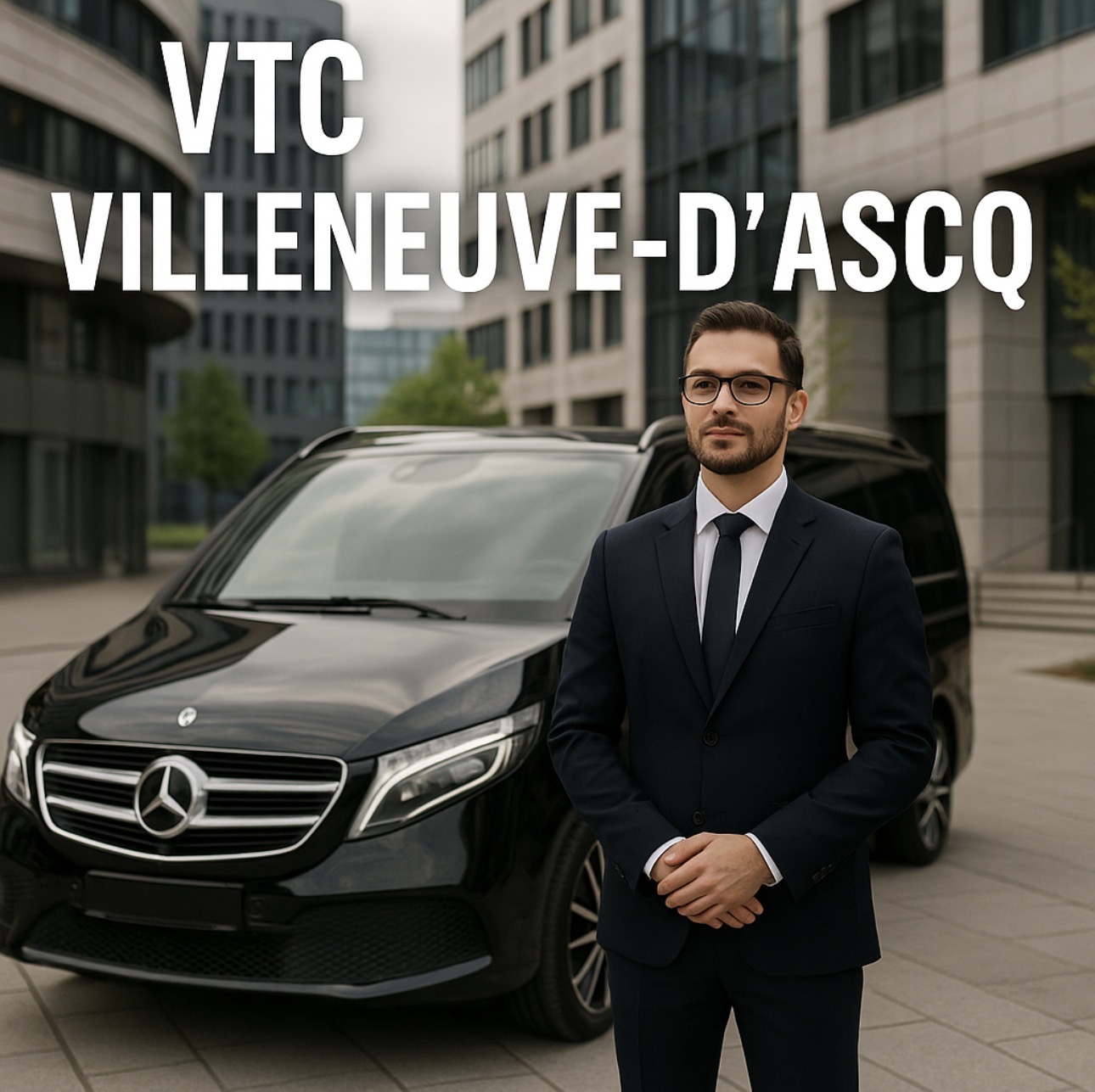 VTC Villeneuve-d’Ascq – Chauffeur privé 24/7 vers Lille et aéroports
